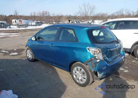 2013 Toyota Yaris Le z USA, uszkodzony, nr VIN JTDJTUD39DD566325